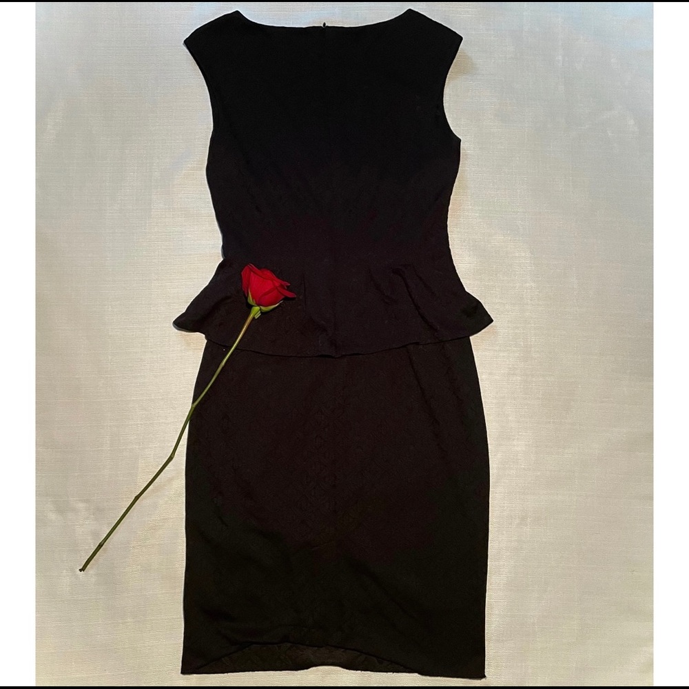 Black American Living Peplum Dress